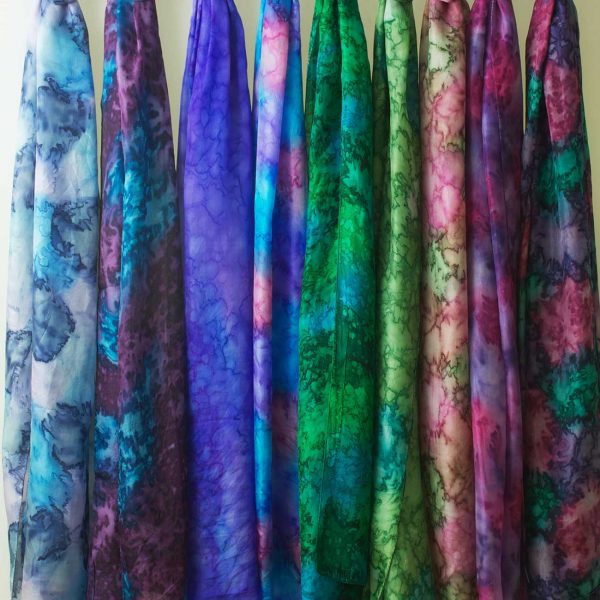 Hand painted Silk scarves