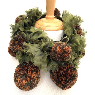 Pompom-silk-velvet-scarf
