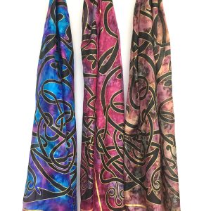 Celtic-printed-silk-scarves